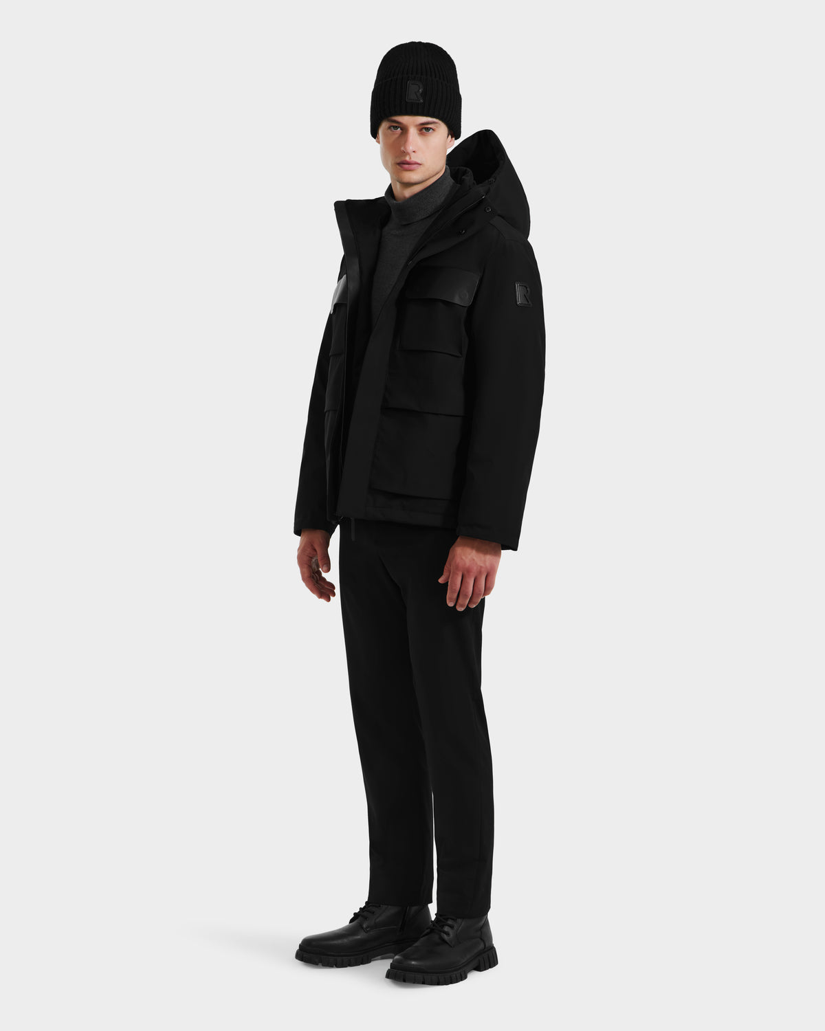 RUDSAK LAZIO Men's Black Down Parka | Superior Warmth & Style