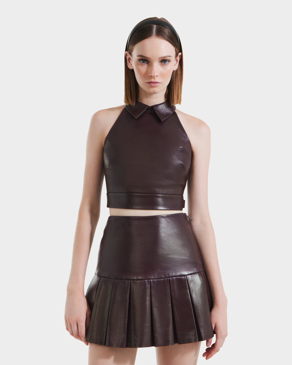 RUDSAK LOVELL Women's Premium Leather Halter Top - Chic & Bold  Rudsak  International