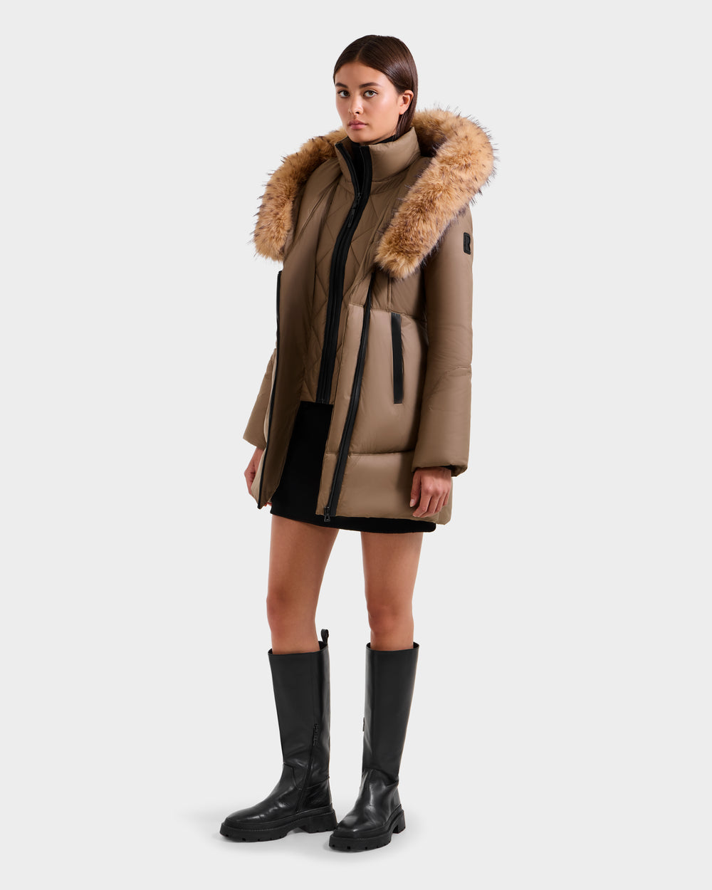 MARTINA FF Taupe Outerwear - Special Promotion – Rudsak International