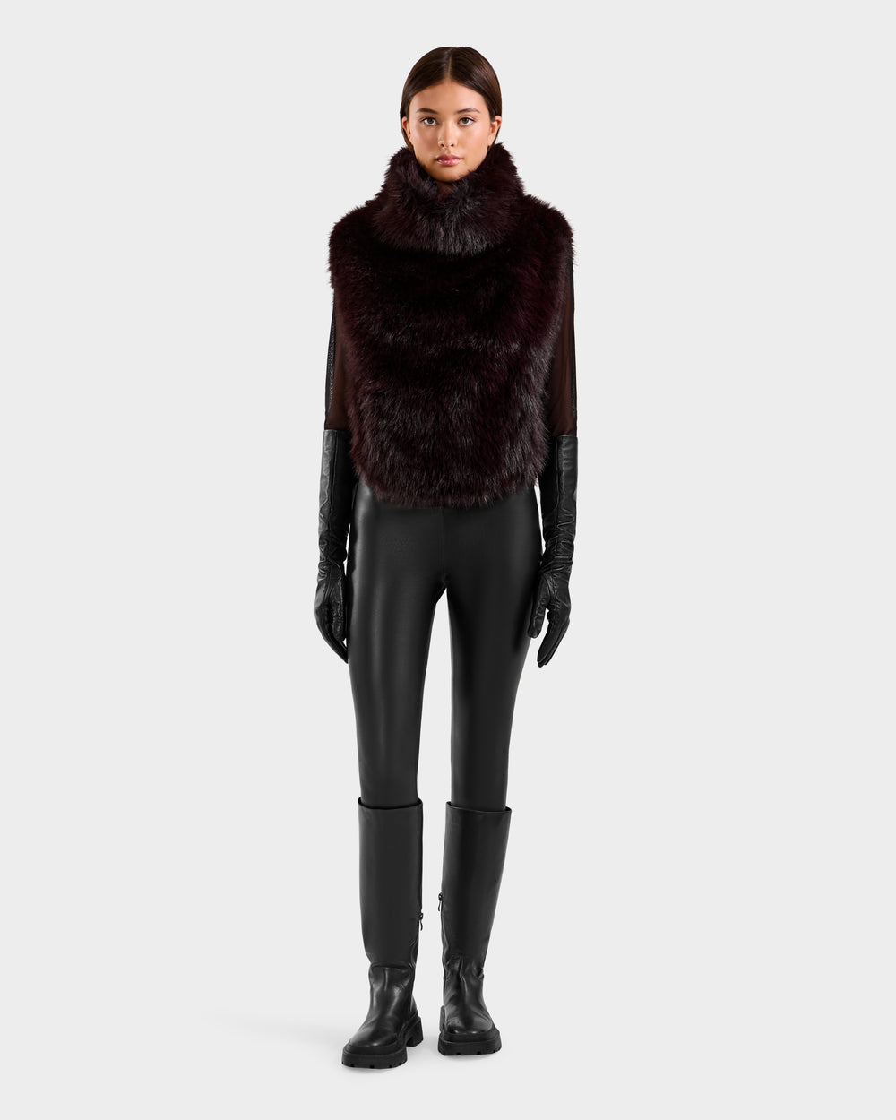 RUDSAK MAULIN Luxe Faux Fur Vest | Chic Mock-Neck Design – Rudsak
