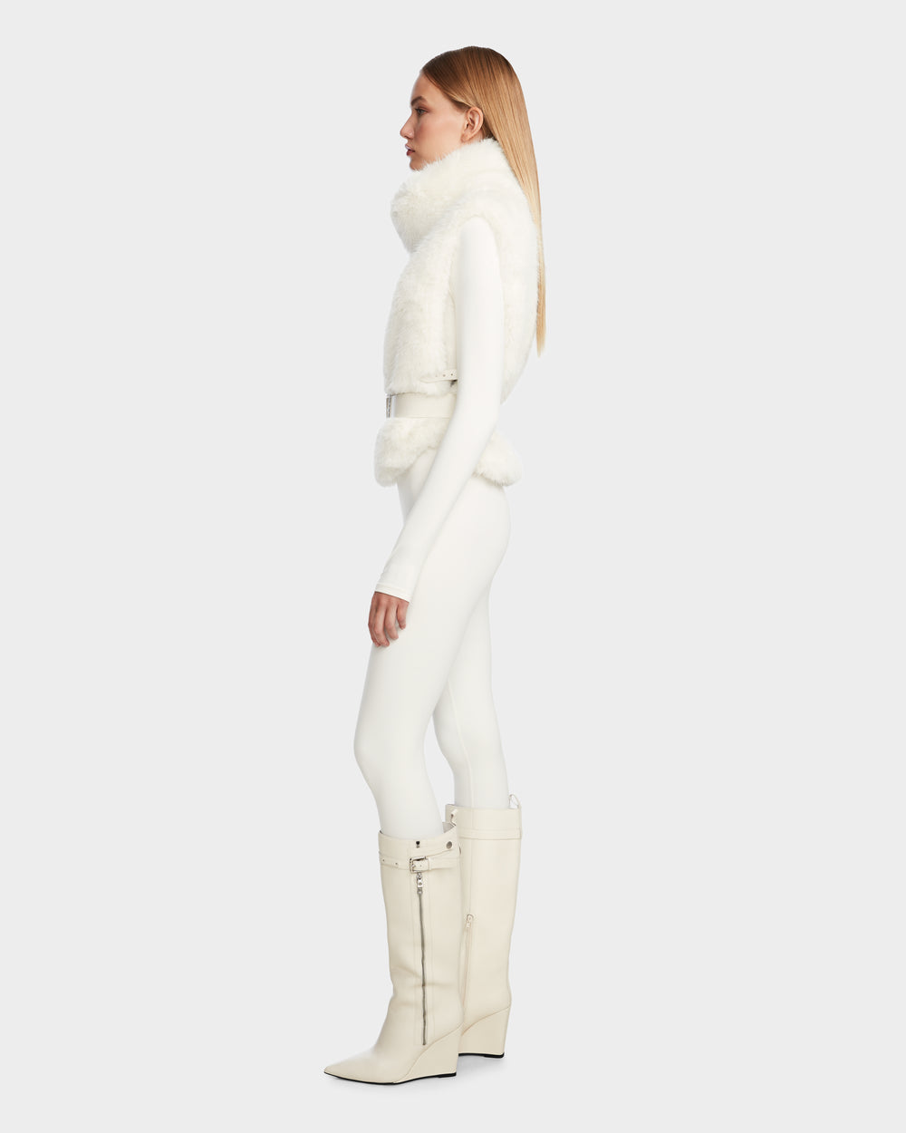 MAULIN Luxe Faux Fur Vest | Warm Mock-Neck Layering Style – Rudsak