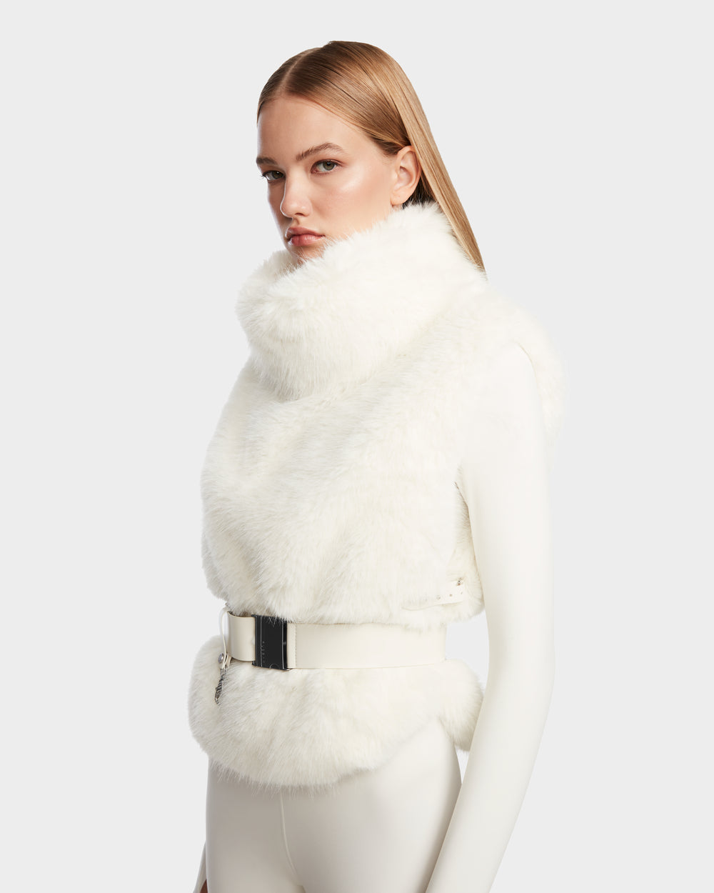 MAULIN Luxe Faux Fur Vest | Warm Mock-Neck Layering Style – Rudsak