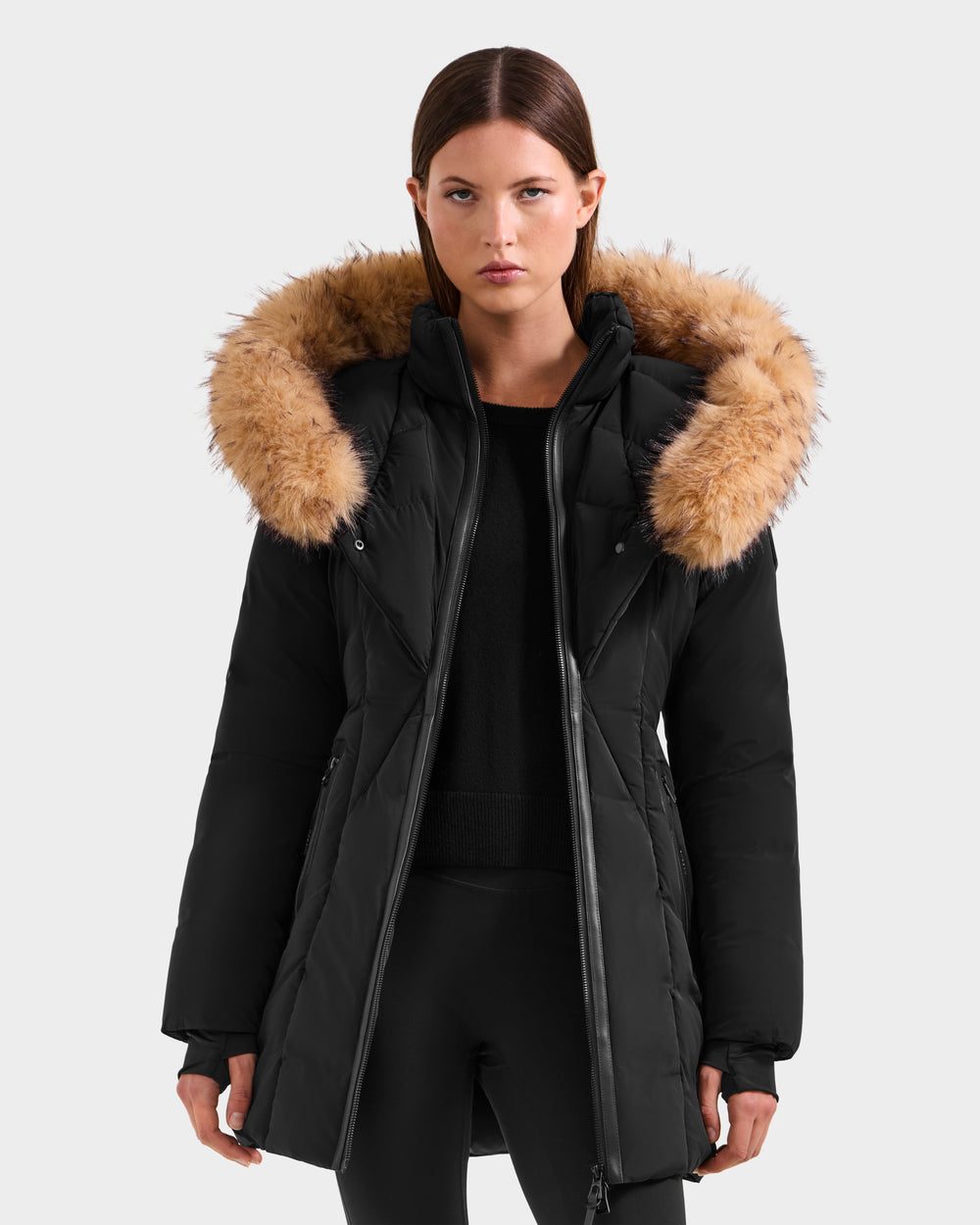 RUDSAK MODA FF Women's Down Puffer | Fitted, Faux Fur, Winter