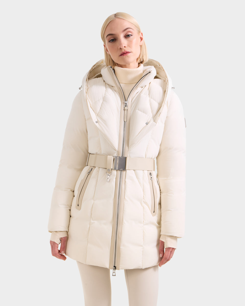 RUDSAK MODA FF Women's Vanilla Fitted Down Puffer | Faux Fur