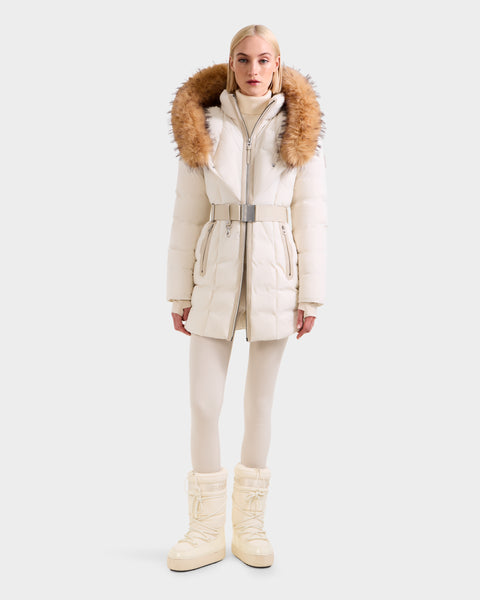 RUDSAK MODA FF Women's Vanilla Fitted Down Puffer | Faux Fur
