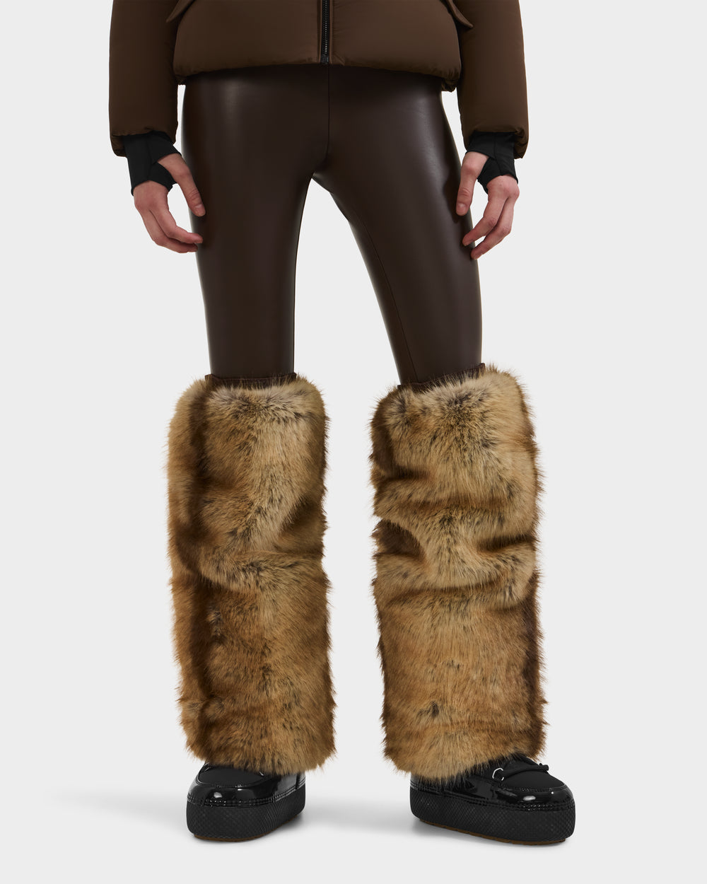RUDSAK PAIGE Women's Faux Fur Leg Warmers - Cozy Après-Ski Style