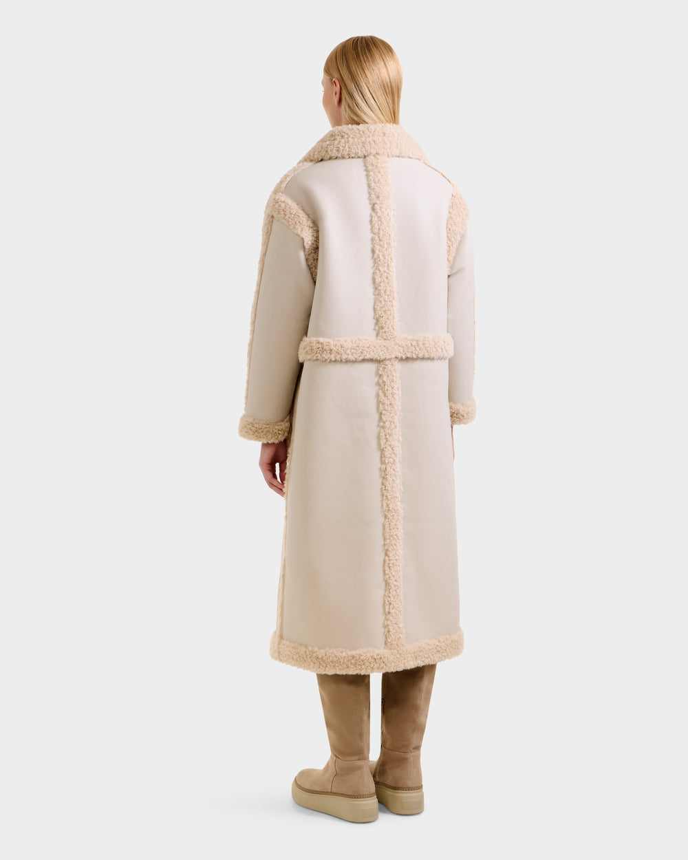 PALOMA RUDSAK Reversible Faux Shearling Modular Women's Coat