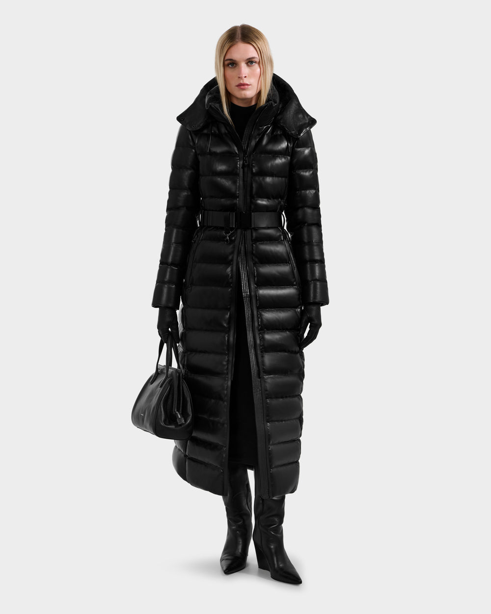 RUDSAK PELIN LX Women's Maxi Leather Down Puffer | Warmth & Style