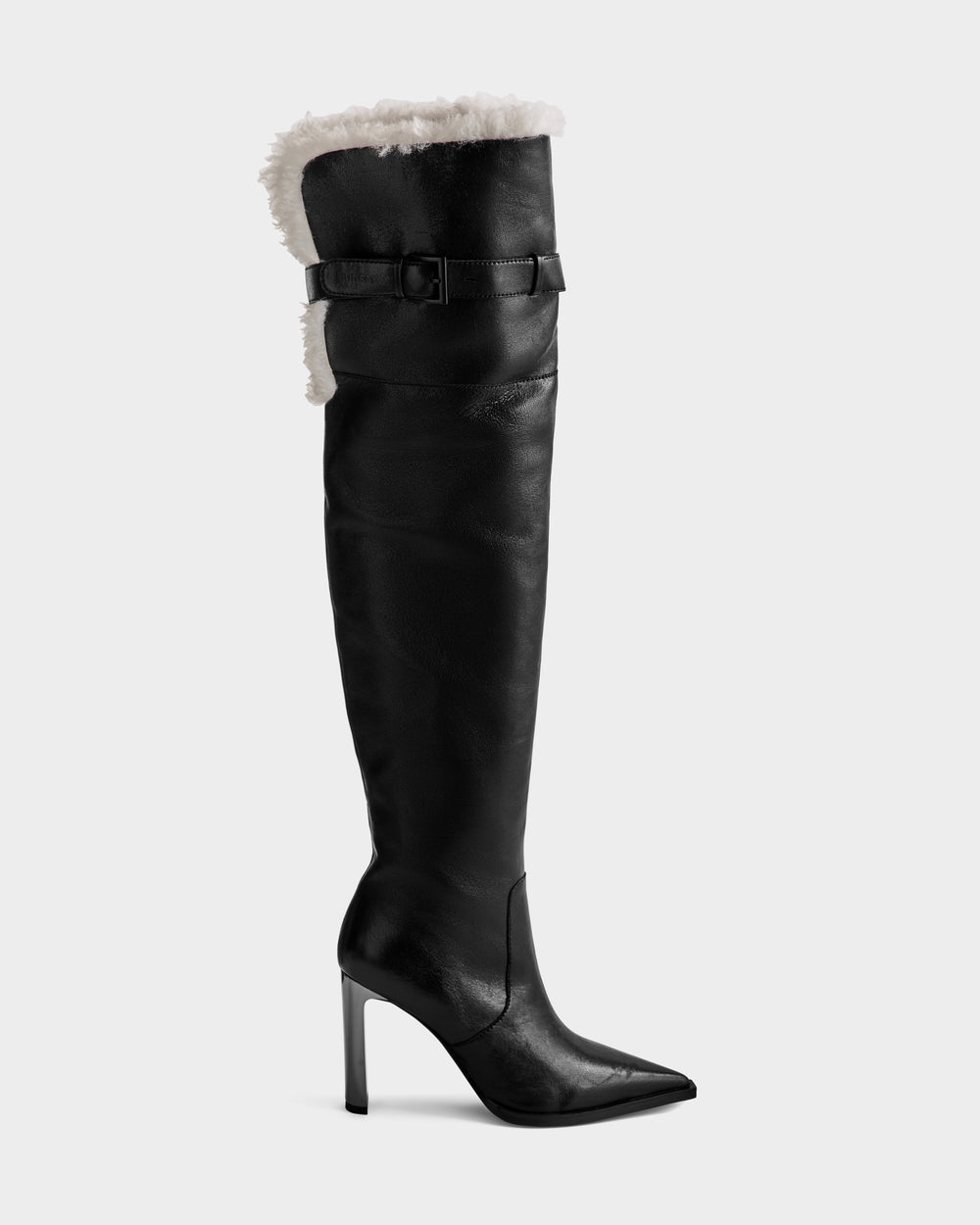 RUDSAK PERNA Black Women's Tall Leather Boots | Convertible