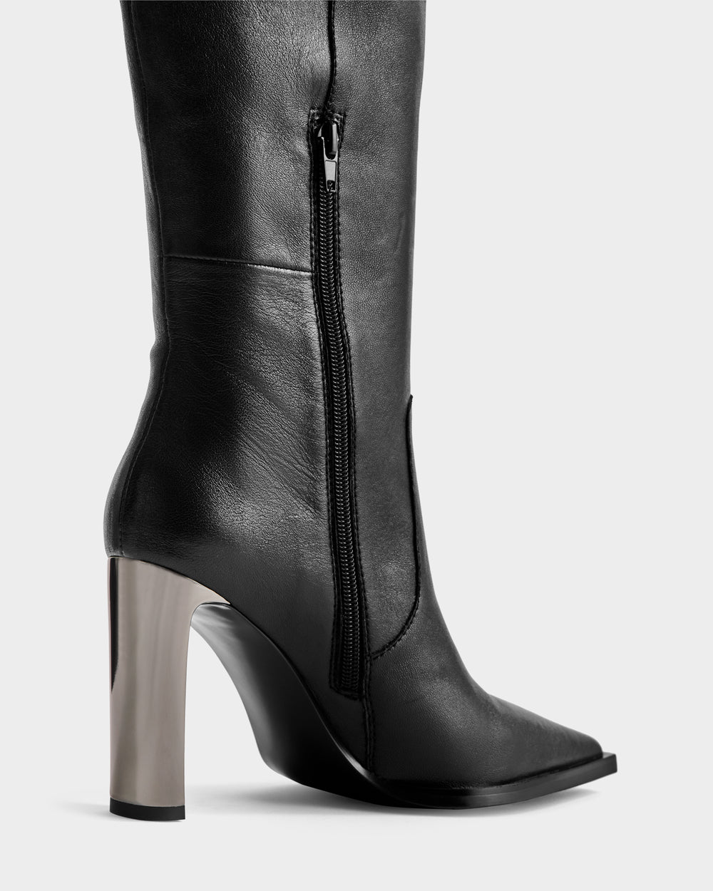 RUDSAK PERNA Black Women's Tall Leather Boots | Convertible