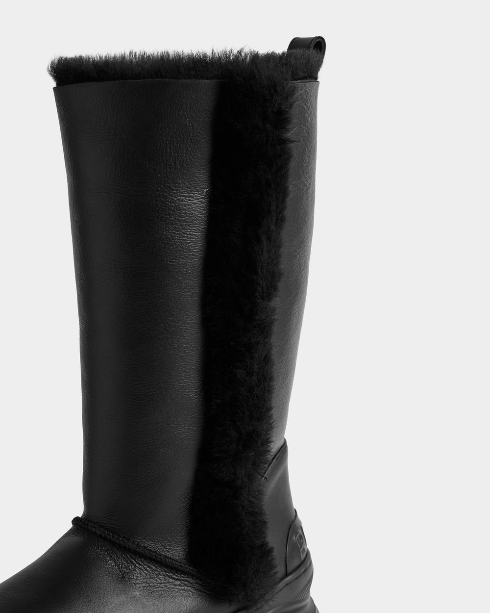 RAVENNA Women's Elegant Leather Shearling High Winter Boot RAVENNA Women's Elegant Leather Shearling High Winter Boot