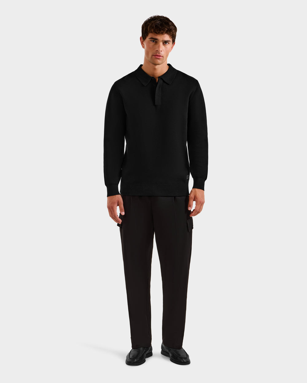 black sweater dress men Everyday Quarter-Zip Sweater for Tall Men in Black M / Extra Tall / Black main image 0