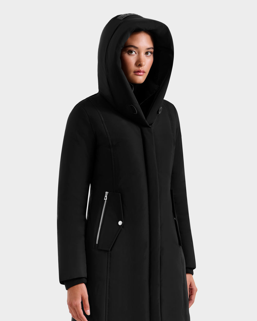 SARINA L125550 Black Outerwear – Durable Style, Special Promotion