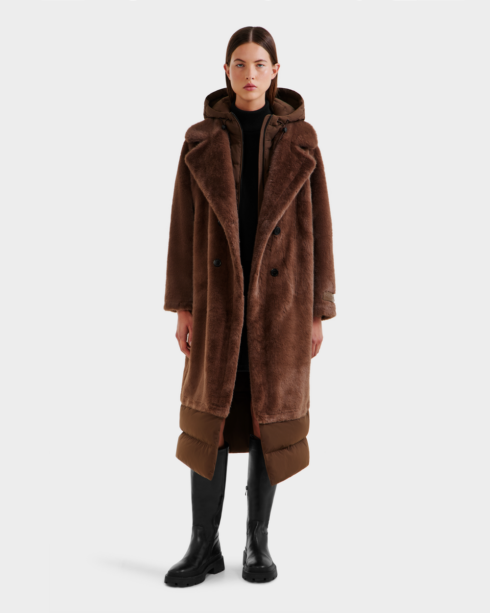 RUDSAK SIENA Women's Faux Fur Coat - Luxurious, Warm & Versatile