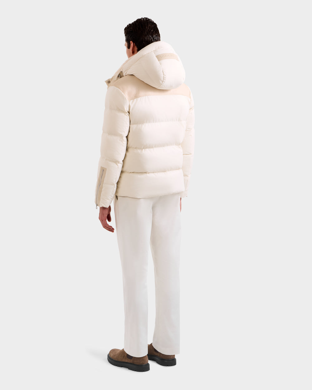 SIMON Men's Vanilla Quilted Down Puffer Jacket | Premium Warmth