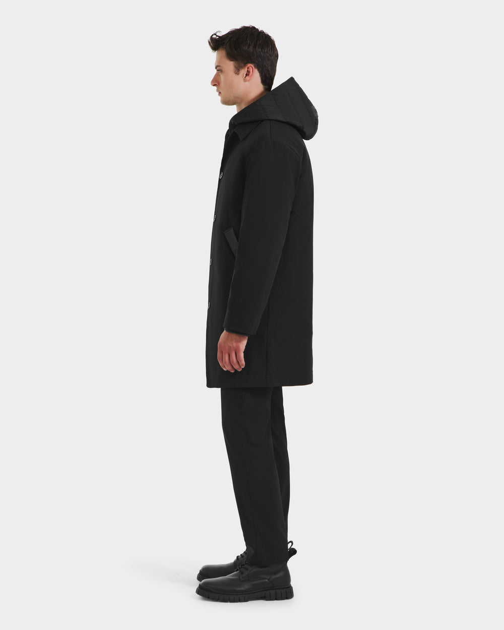 RUDSAK STANTON Men's Black 3-in-1 All-Weather Overcoat – Rudsak