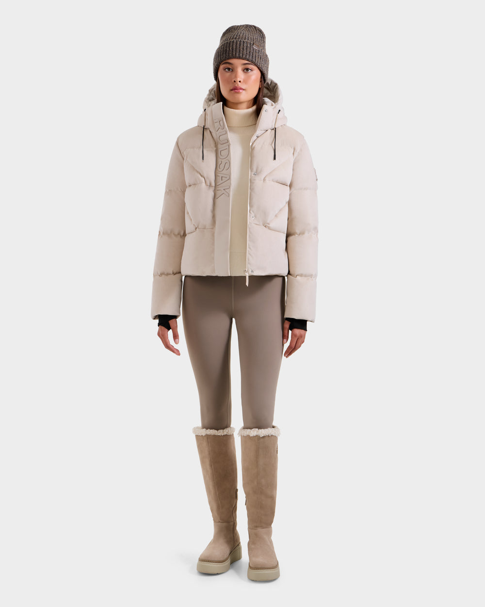 STEFANIE V Velvet Down Puffer | Luxury Warmth - Special Promotion