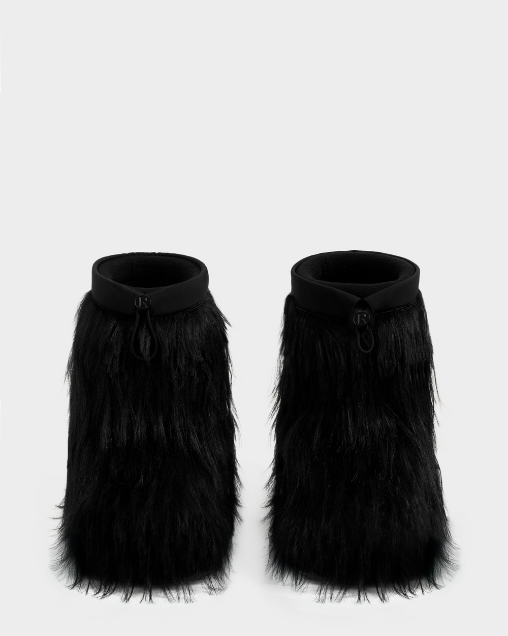 SUZIE G Black Faux Fur Moon Boots Women's Warm Winter Après