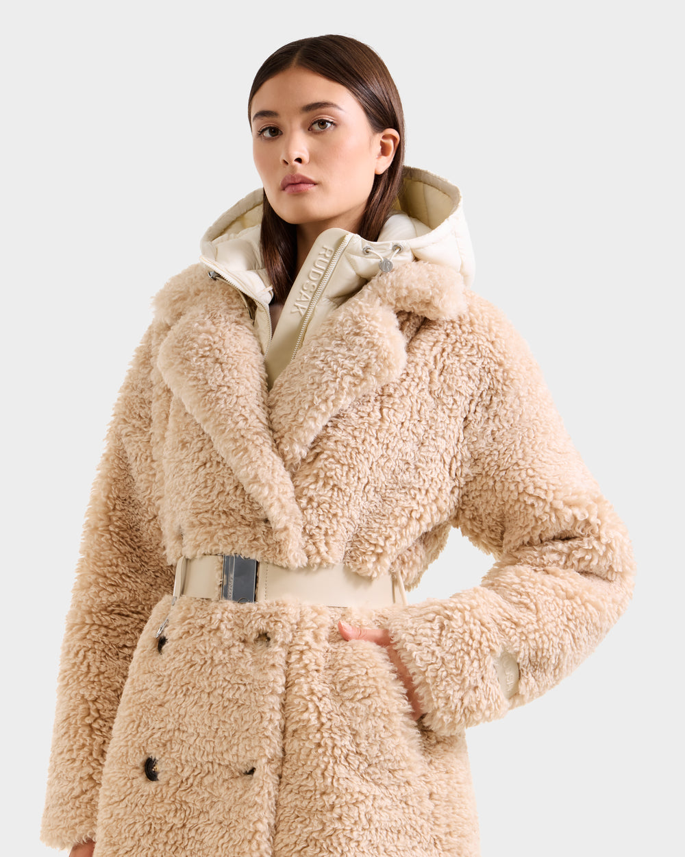 メルトザレディ frame line knit フーディ Y2K 韓国（1227 TALLサイズ 〕 ラメリネンニット カーディガン（67-30IK06-205）｜K.T