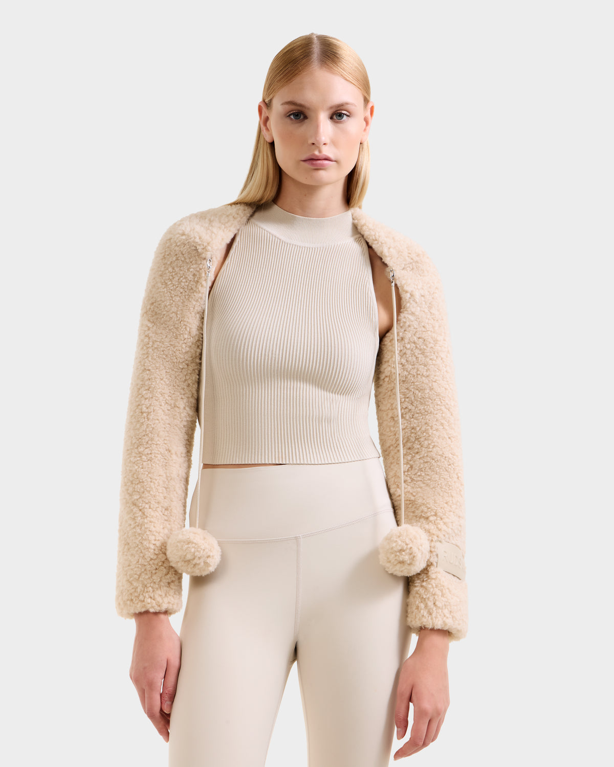 RUDSAK VERITY Women's Faux Shearling Bolero - Cozy Après-Ski Glamour