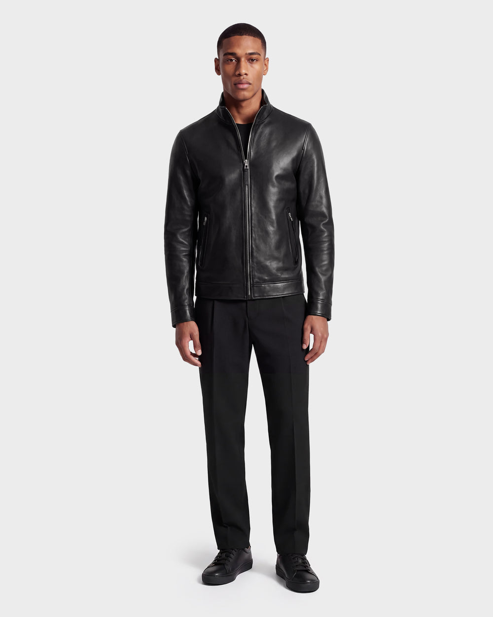mens black leather dress jacket Rudsak Steven Men's Moto (Black / L) Color:Orchid SLK BRIDE BY TRENDS & OCCASION Rehearsal Dinner this coat ensures you Ashley Lauren 11766 -