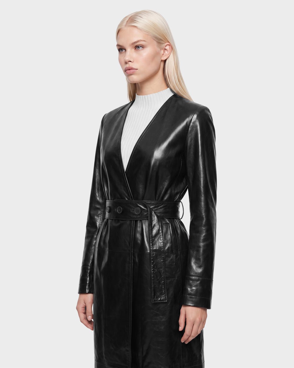 leather dress coat women Rudsak | Vivianne Trench mermaid tulle gown