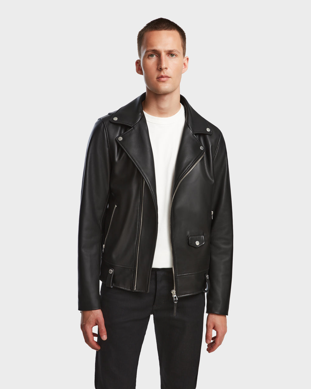 Leather Mens Jacket Under 1000 Rs MANUS 6124600 Black – Rudsak