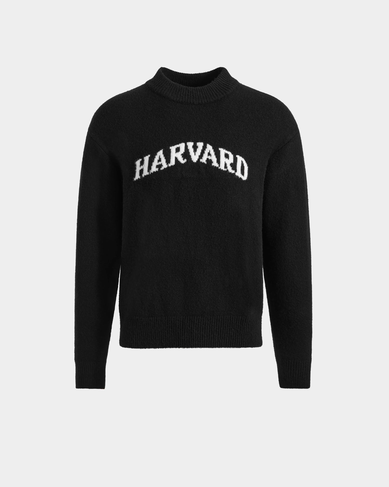 The Rudsak NEVE HV - H525504 Black is a limited-edition Harvard sweater with bold white lettering on the chest, shown against a plain white background.