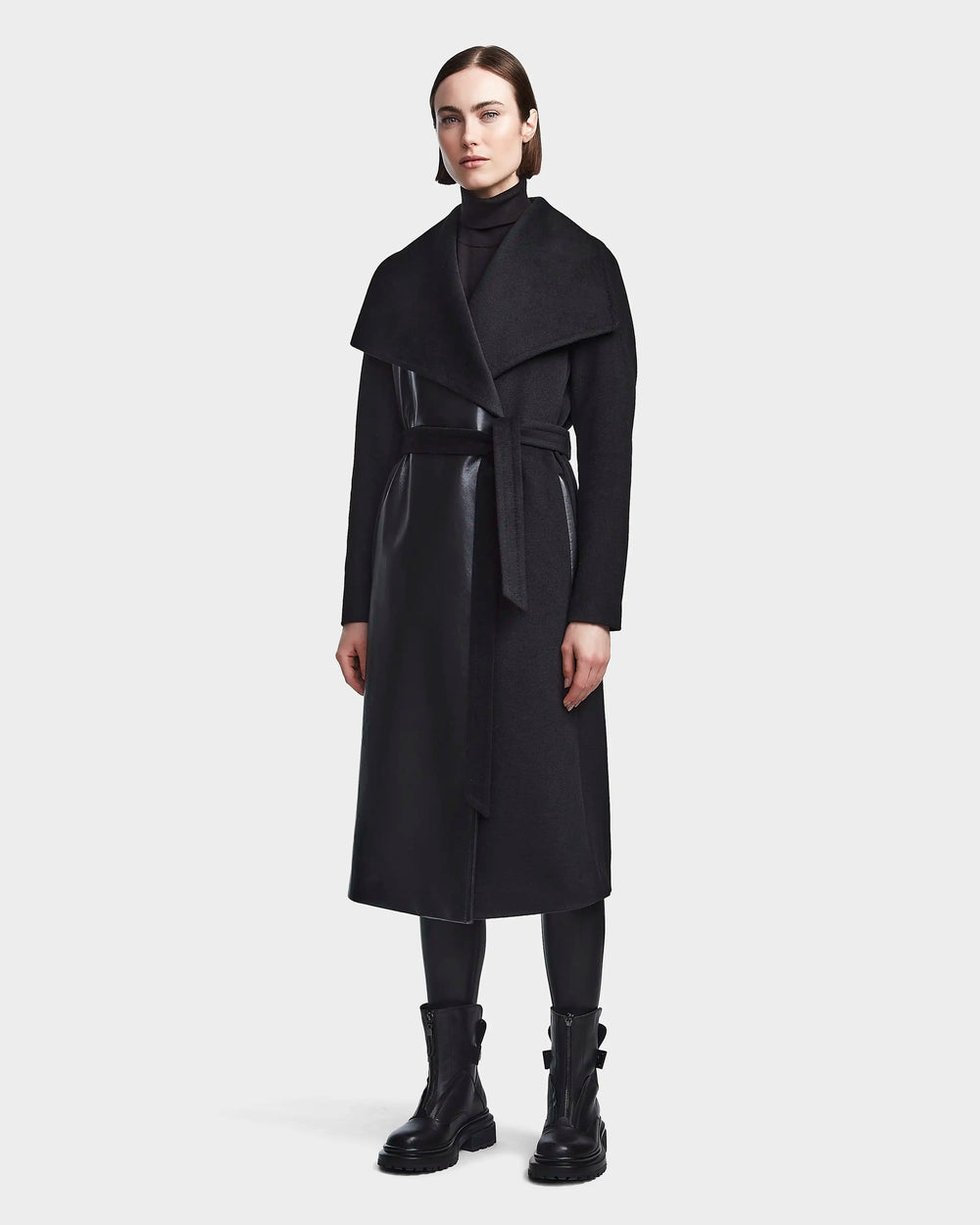 Women s oversize wool coat MORGAN BLACK RUDSAK Rudsak