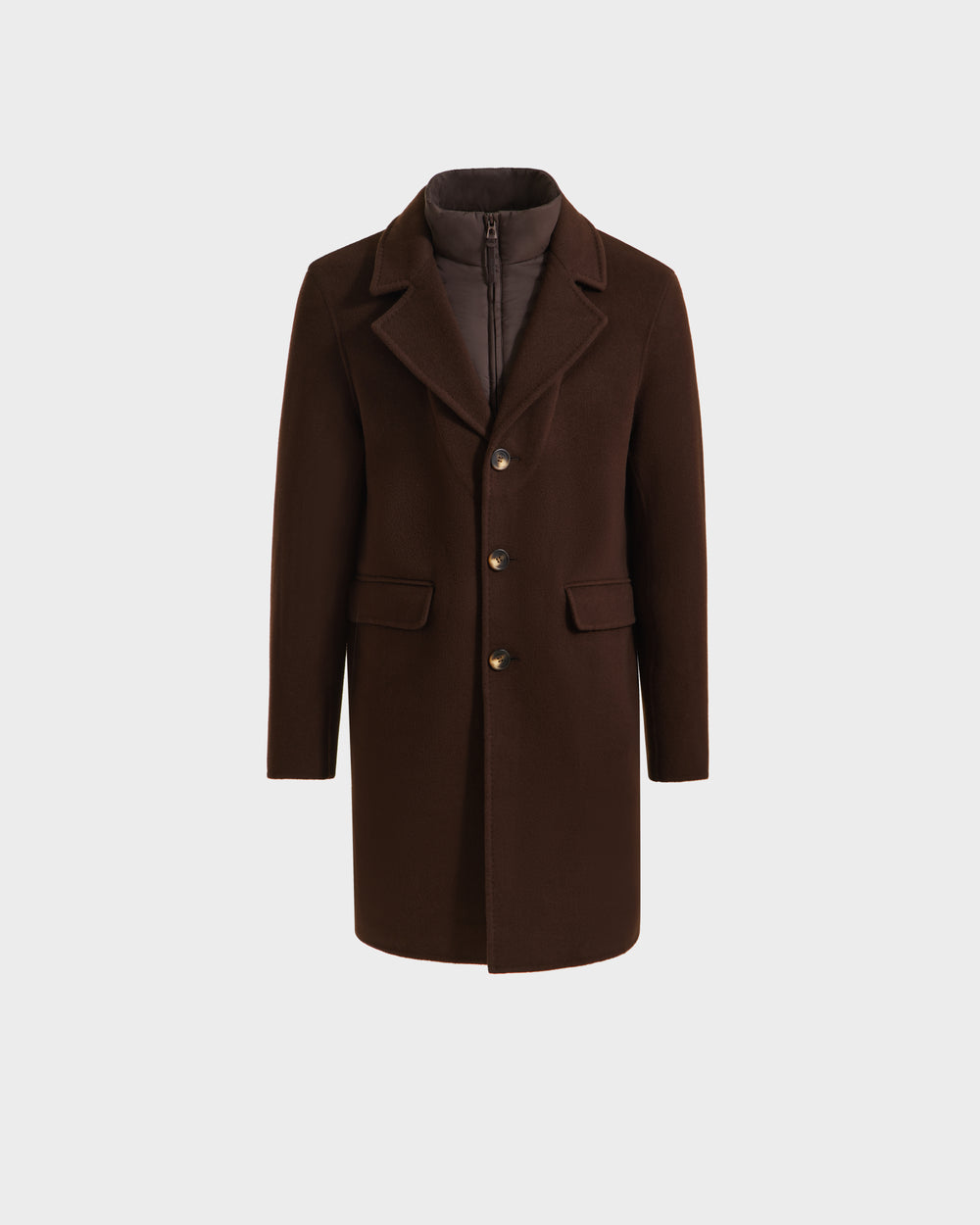RUDSAK SAWYER Men's Wool Blend Coat | Timeless Espresso Outerwear