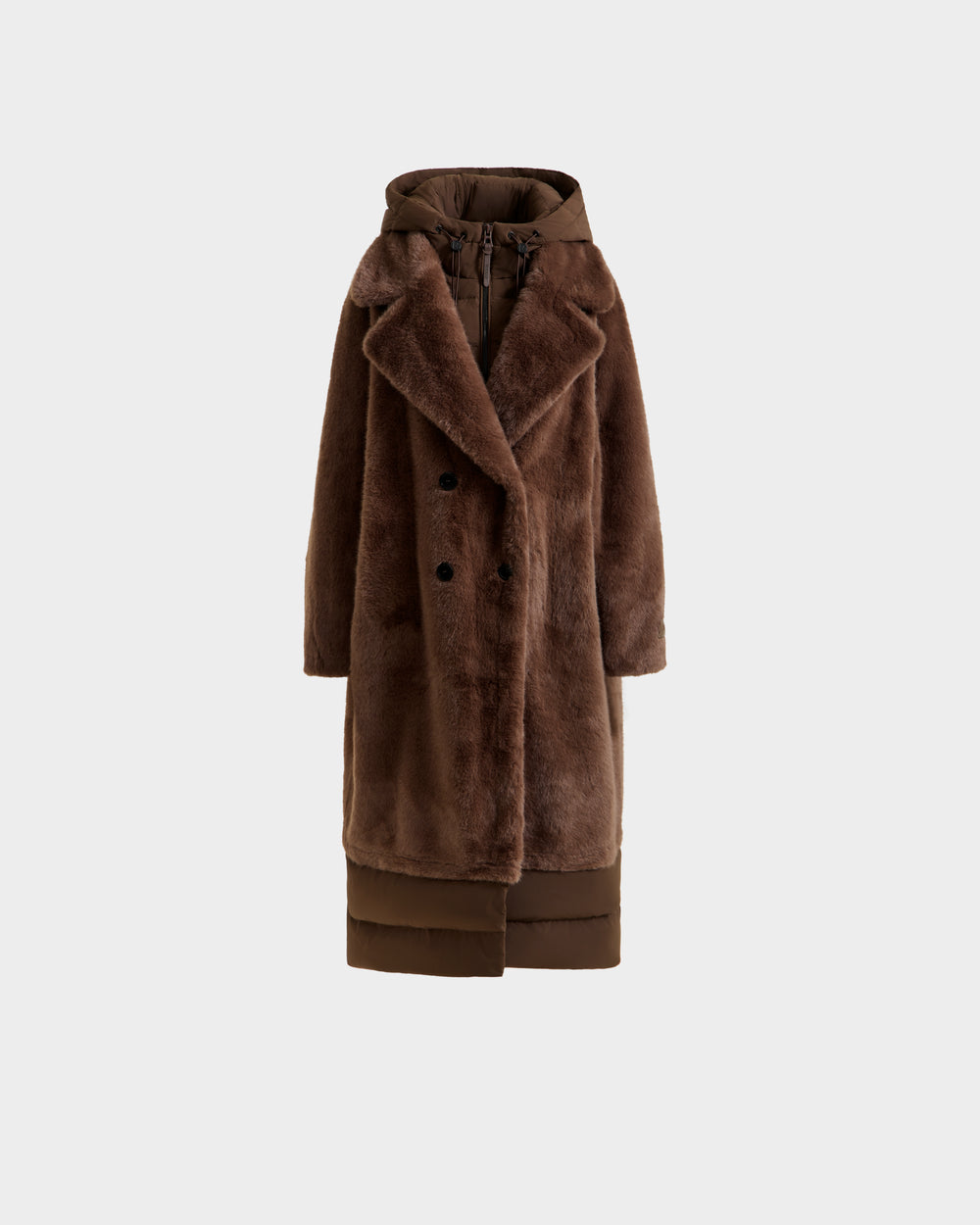 Chocolate　　 Siena  Long Coat Sienna Suede Coat, chocolate – ALMADA LABEL