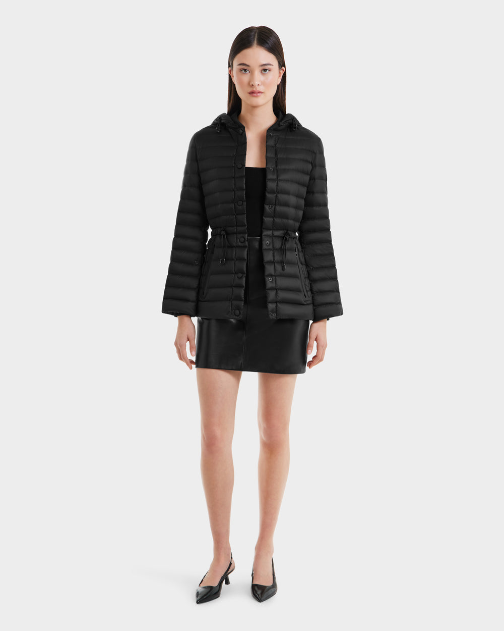 HOPE & LUCK きょうか RUDSAK AMAYAH Black Lightweight Down Jacket | Sleek Style