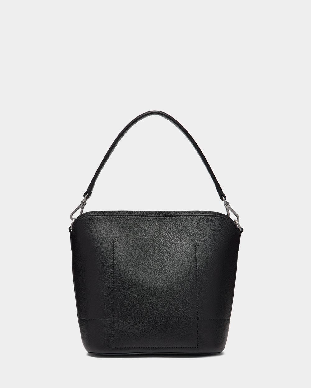 ANA LISA商品 25cm RUDSAK ANIA SM Black Hobo Bag | Chic Pebble Leather, Versatile