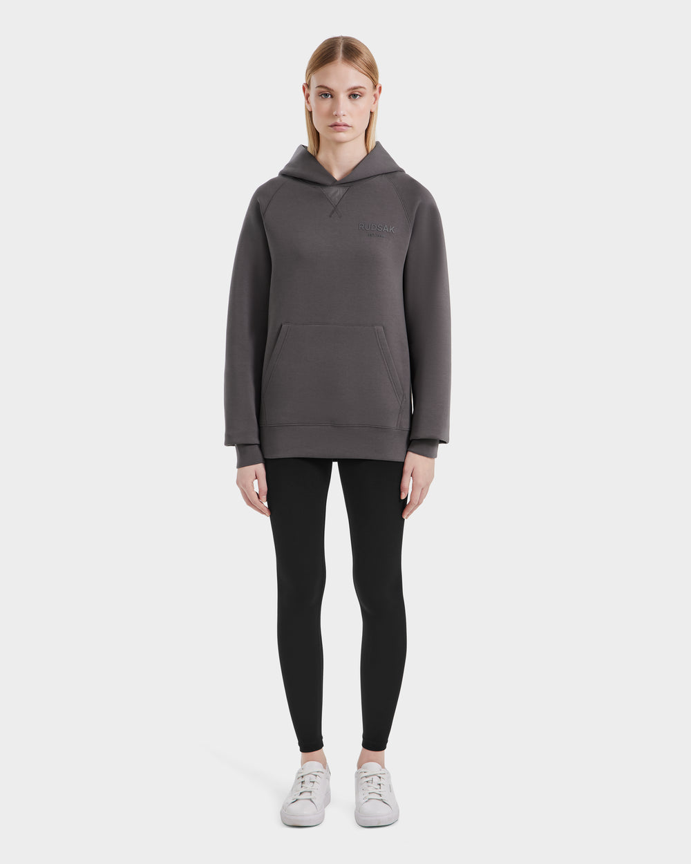 RUDSAK BARRY Grey Oversized Hoodie | Cozy Unisex Comfort & Style