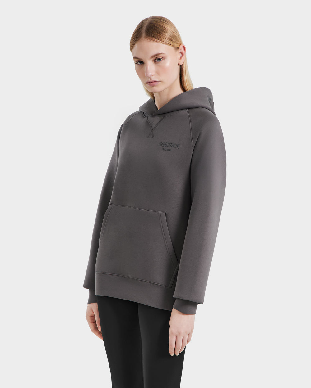 RUDSAK BARRY Grey Oversized Hoodie | Cozy Unisex Comfort & Style