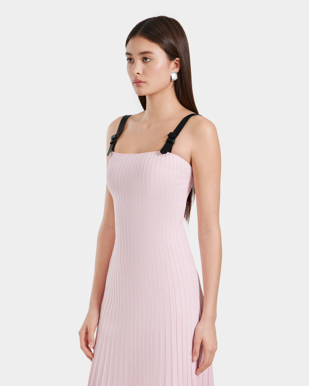 light pink ribbed dress Daily Tank Dress Ribbed Baby Pink