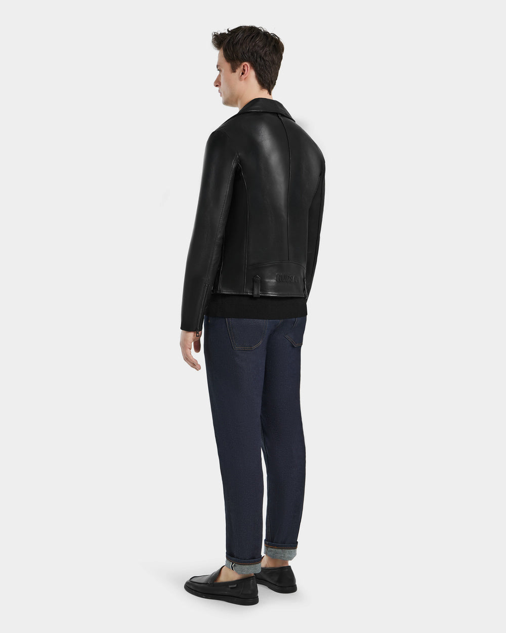 DAREG Classic Lamb Leather Biker Jacket - Timeless Black Style