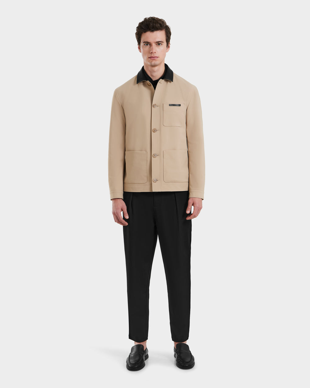 OVERCOAT Shirt Jacket コットン シルク シャツ RUDSAK Matthew Blazer Shirt Jacket - Refined Warmth & Style