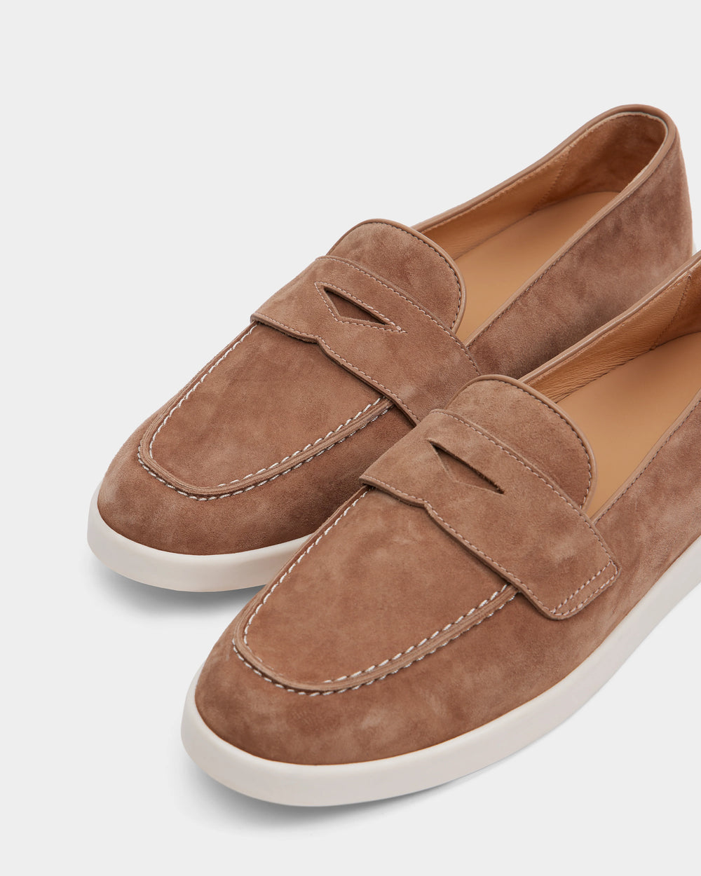 RUDSAK RABECCA Almond Suede Slip-On Loafer - Elegant Women display picture 1