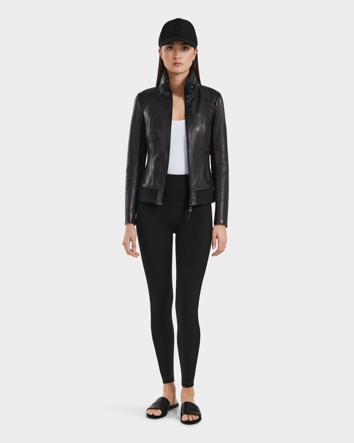 RUDSAK REBECCA Lamb Leather Jacket - Moto Bomber & Hideaway Hood