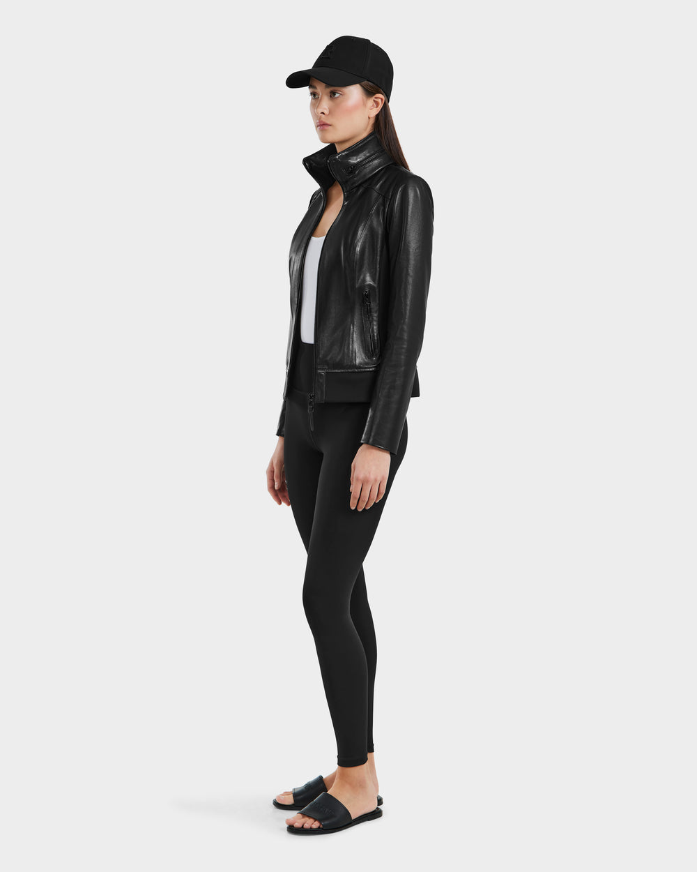 RUDSAK REBECCA Lamb Leather Jacket - Moto Bomber & Hideaway Hood