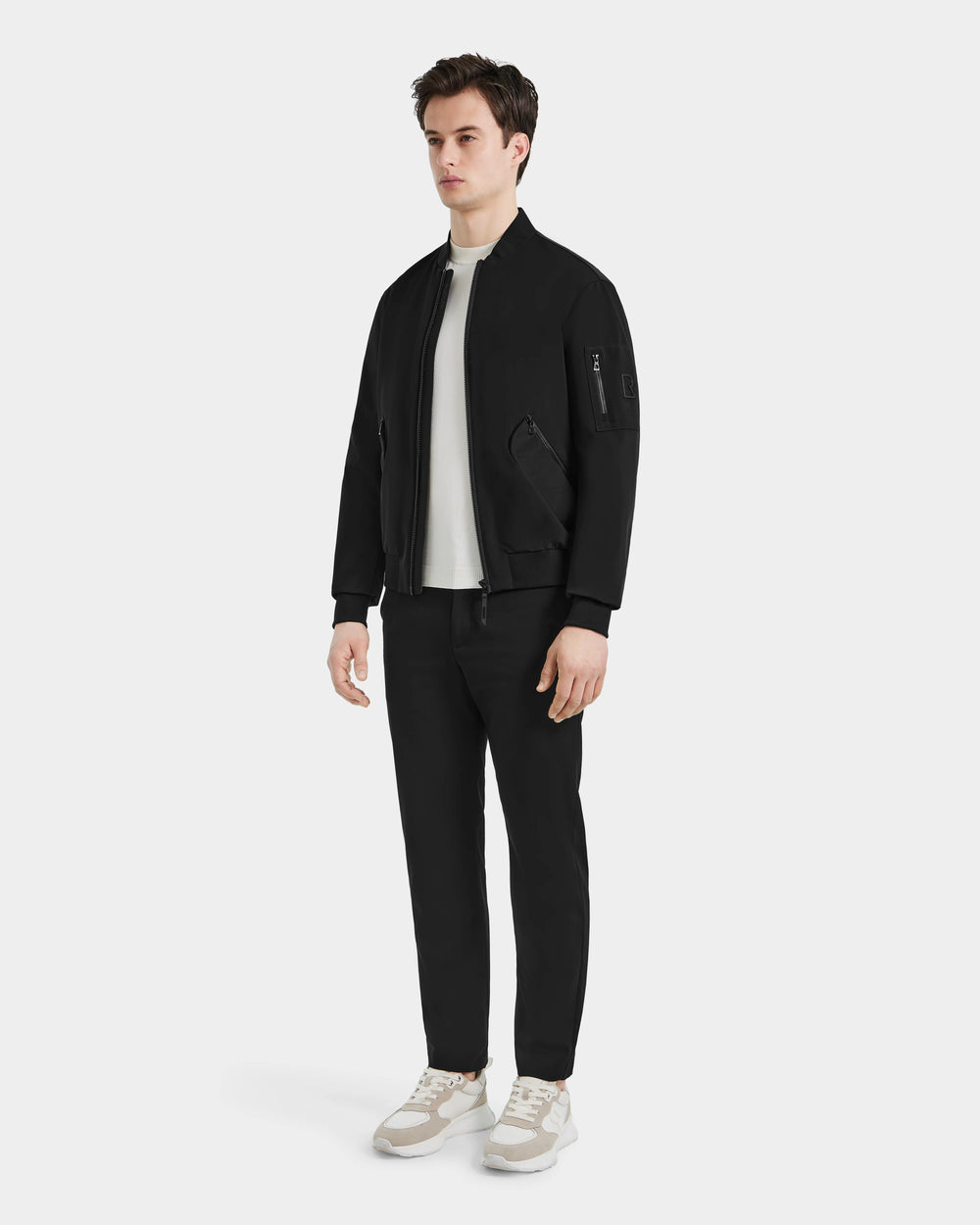 Black Pants Black T Shirt Black Jacket Navy Blue Blazer Black