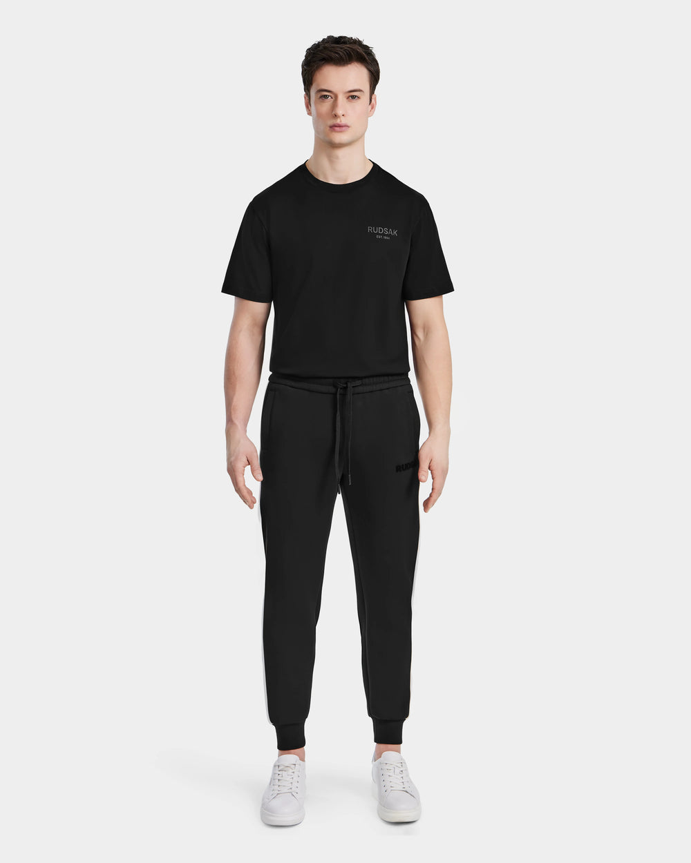 RYLAN Men's Black Cotton-Blend Joggers - Comfort & Style – Rudsak