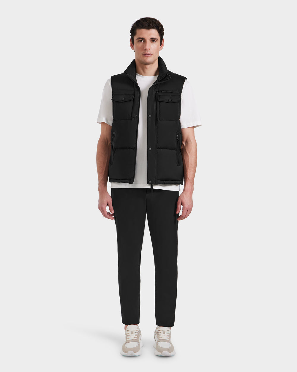 RUDSAK TOMMY Men's Black Quilted Down Vest | Stylish & Versatile