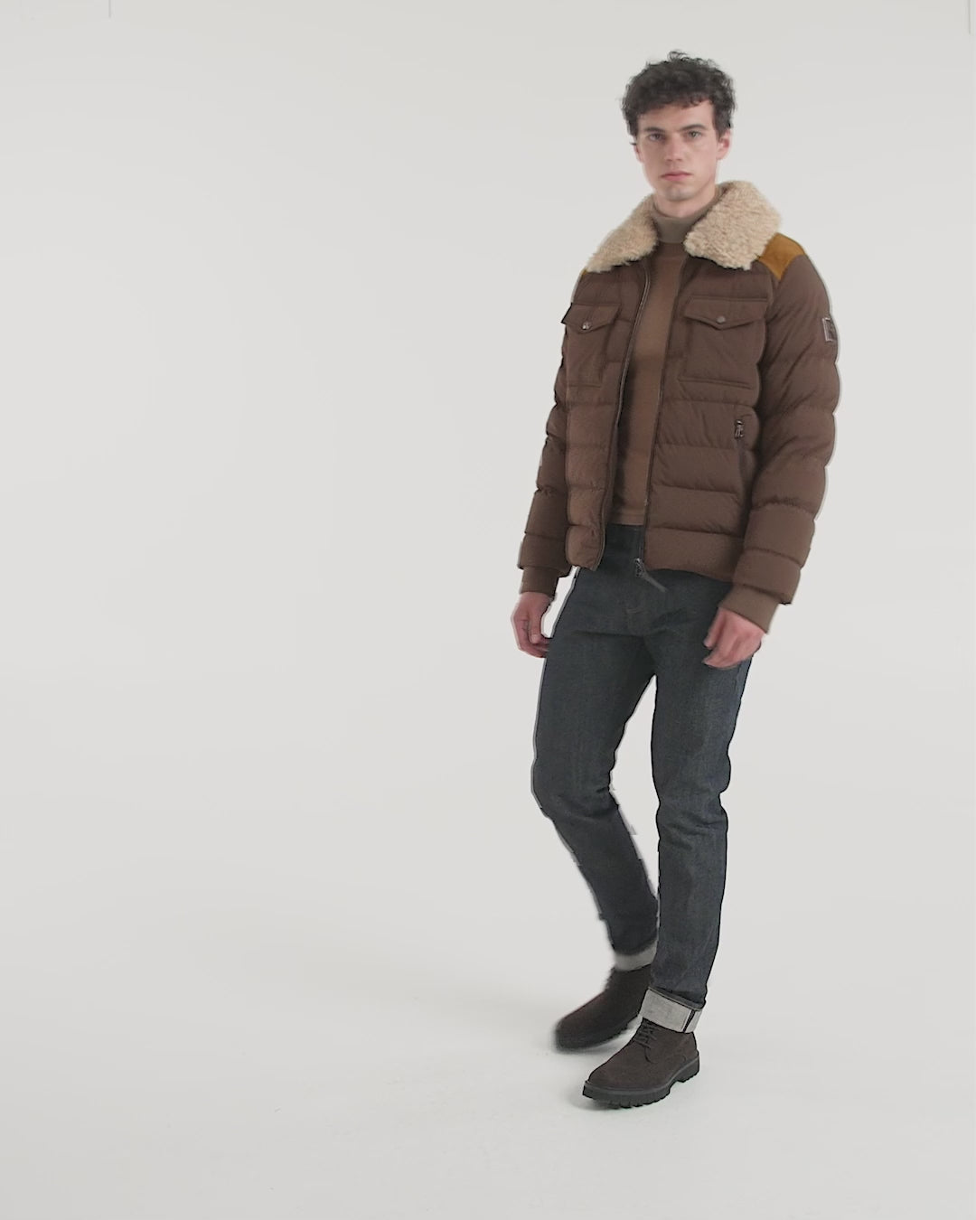 RUDSAK Men's Anthony Aviator Quilted Jacket | Down & Shearling
