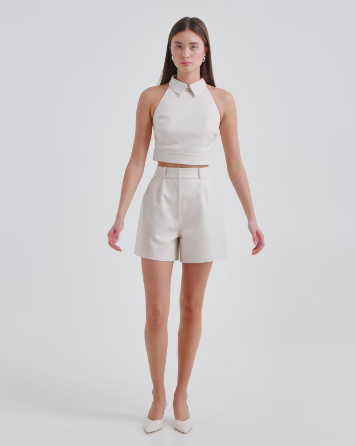 RUDSAK TERRIE X: Women's Premium Pleated Leather Shorts – Rudsak