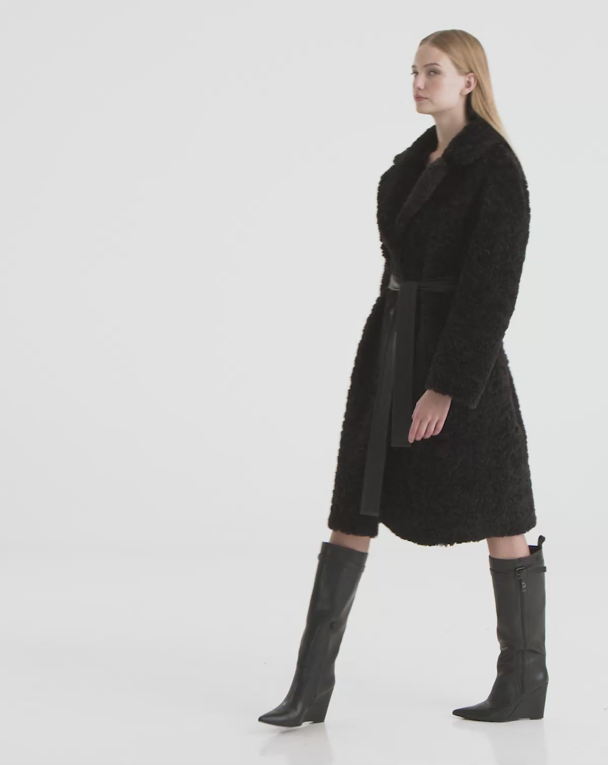 美品⭐️『beautiful people』nylon modscoat RUDSAK Annabelle Reversible Teddy & Vegan Leather Coat - Women's