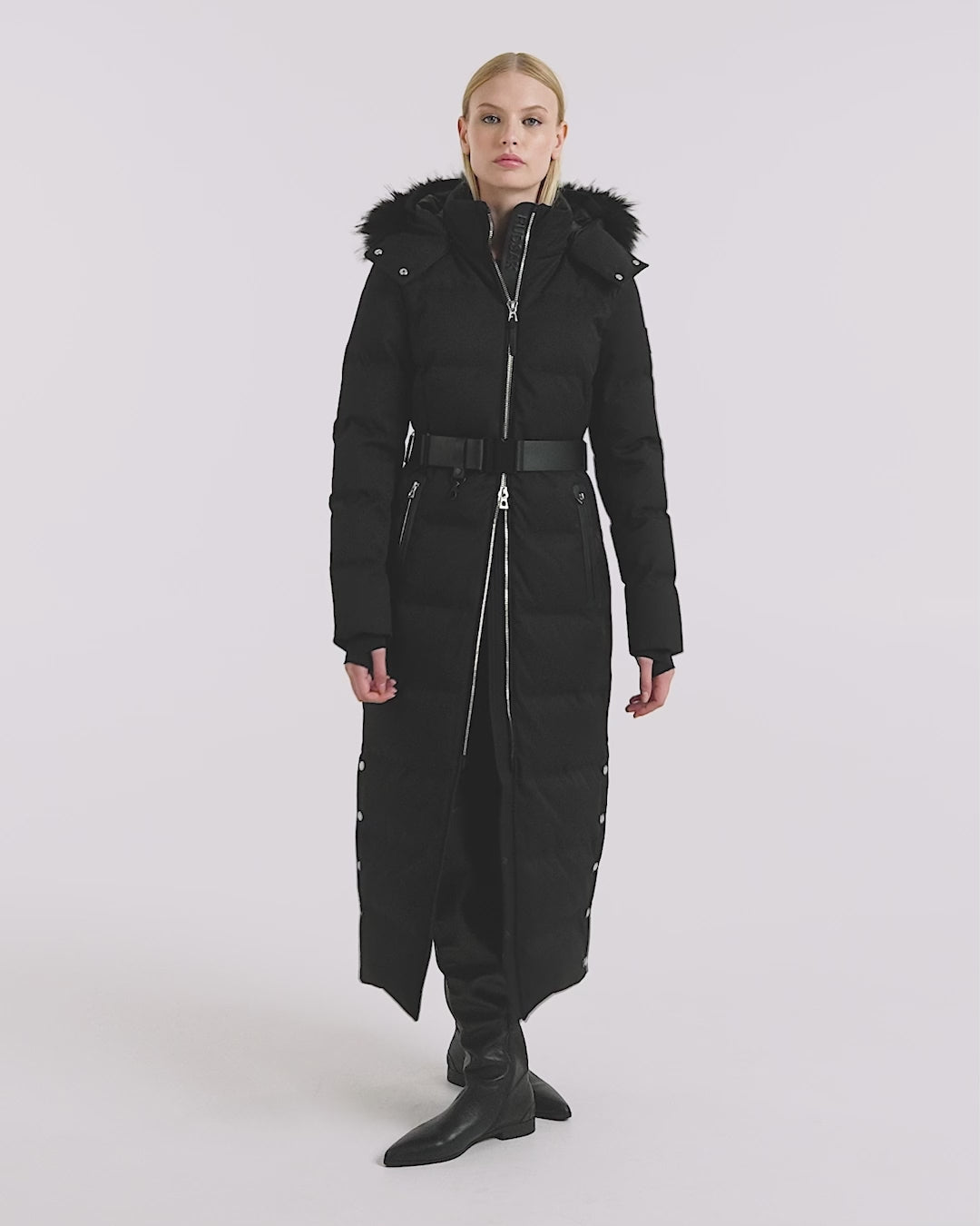 RUDSAK Izabella H Women's Black Down Puffer - Warm & Elegant