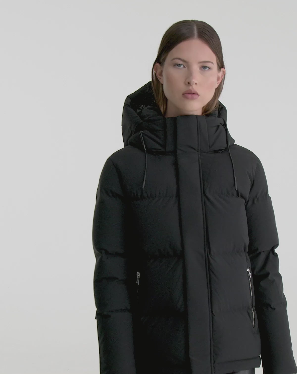 Women's medium length down puffer JOON BLACK | RUDSAK – Rudsak International