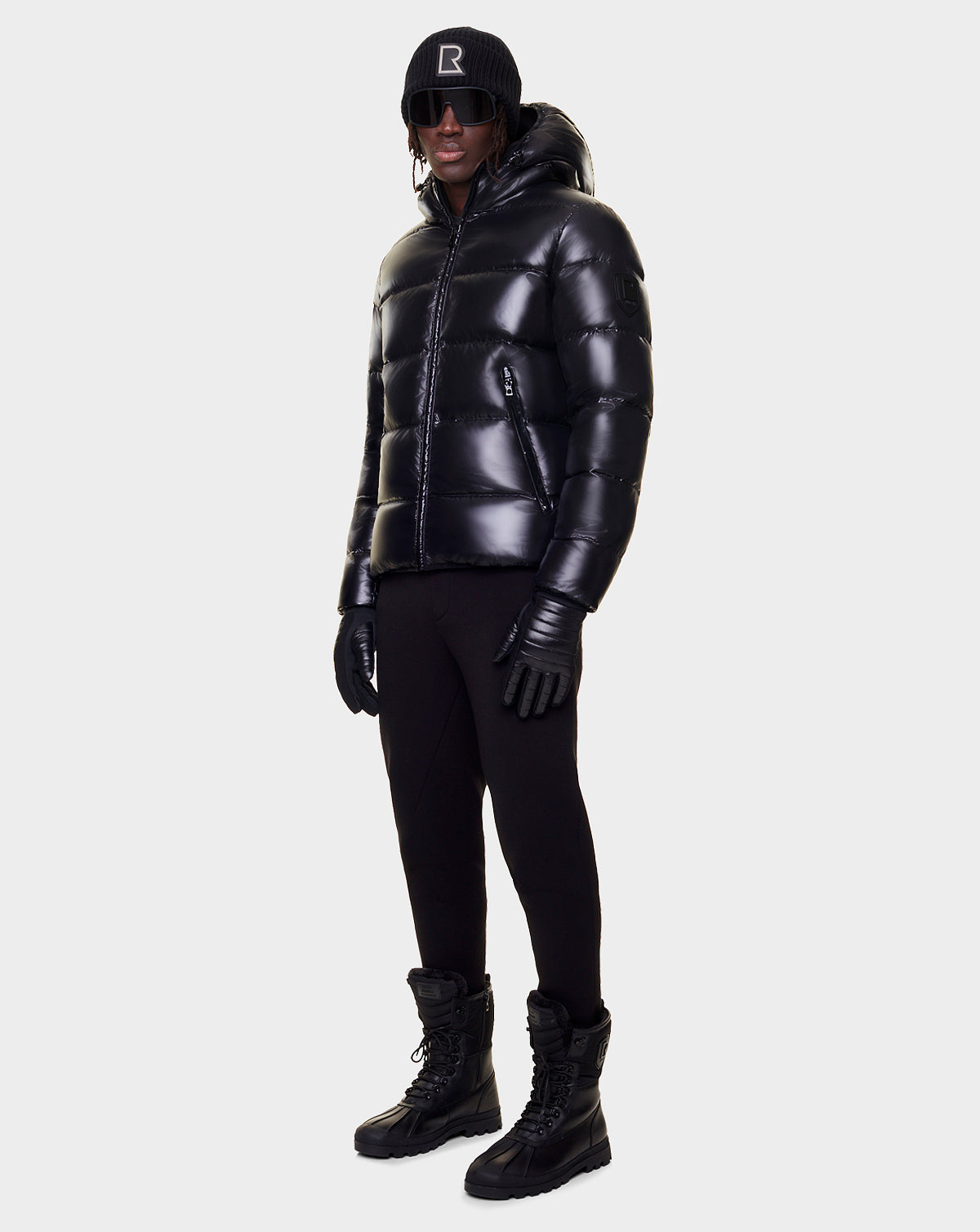 Dark Black Men's Reversible Jacket 